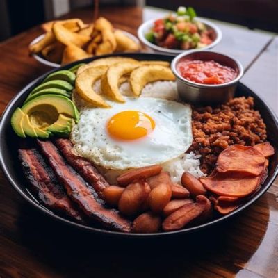   Bandeja Paisa:  The Explosive Fusion of Hearty Andean Flavors and Tropical Delights Will Make Your Taste Buds Sing!